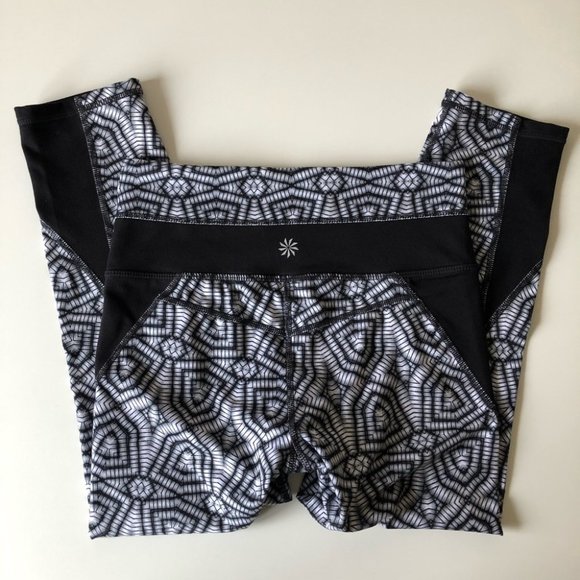 Athleta High Rise Geo Print Chaturanga Leggings XS - Picture 6 of 13